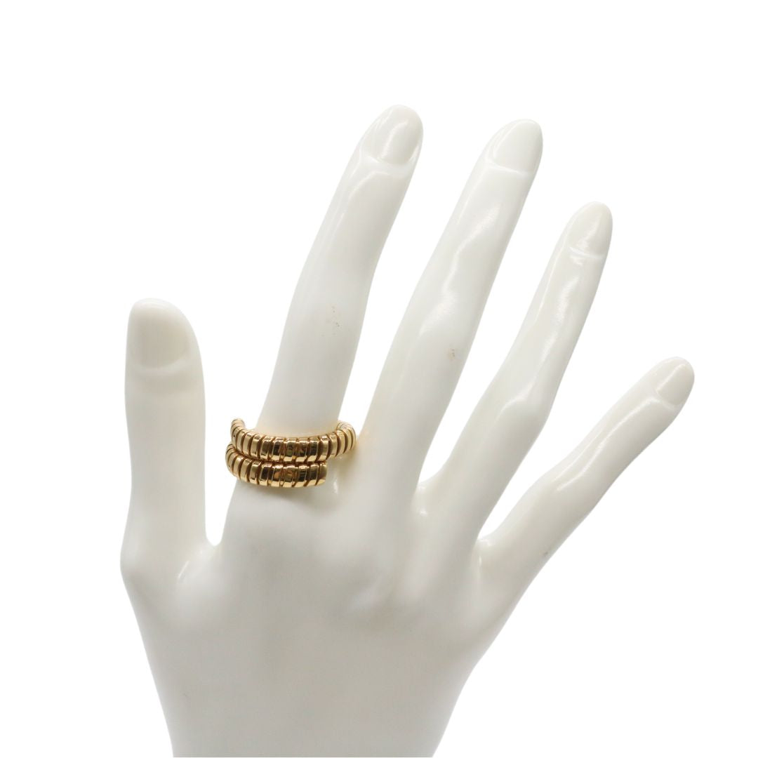 BVLGARI【ブルガリ】<br>トゥボガス リング <br>K18YG<br>【USED】