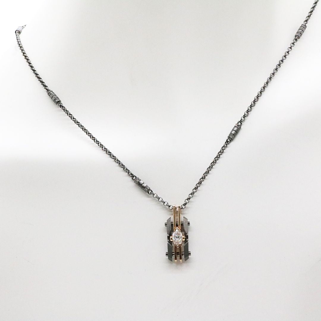 一粒ダイヤネックレス<br>K18WG/ D0.60ct<br>YS1250<br>【USED】