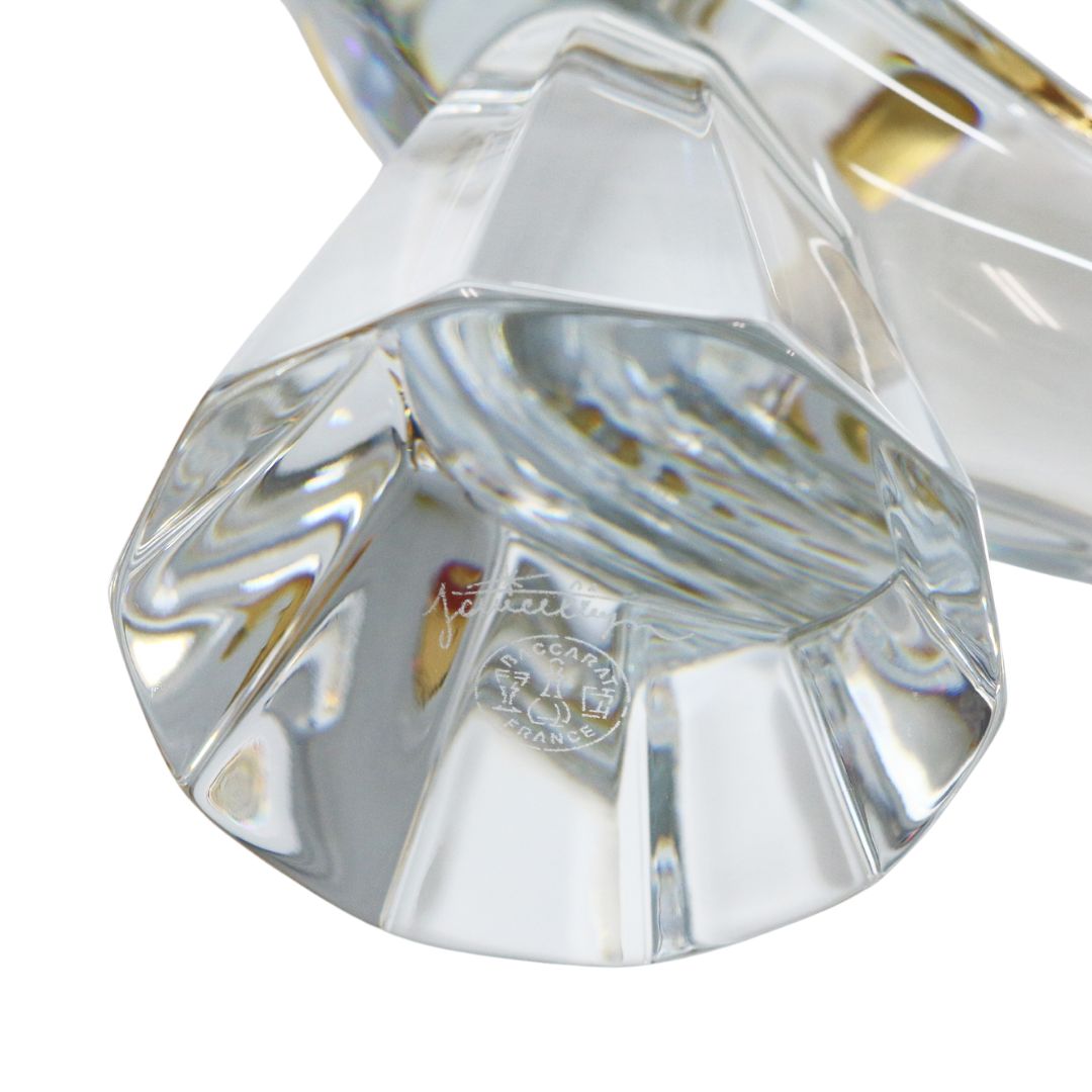 ファウナ クリスト ポリス<br>鳥 一輪挿し<br>クリスタル<br>クリア/ゴールド<br>【NEW】