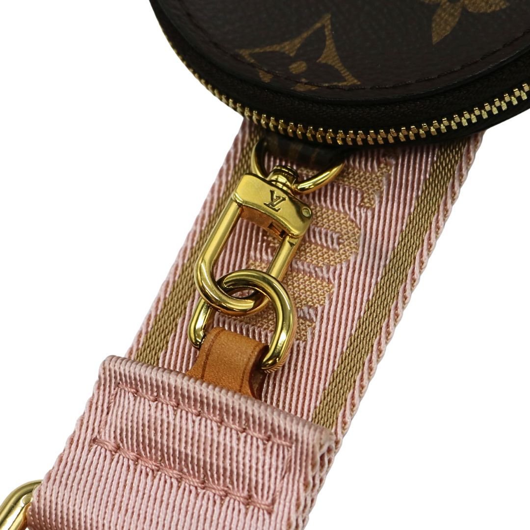 ミュルティ・ポシェット・<br>アクセソワール<br>モノグラム・キャンバス/レザー<br>モノグラムブラウン<br>ローズクレールピンク<br>【USED】