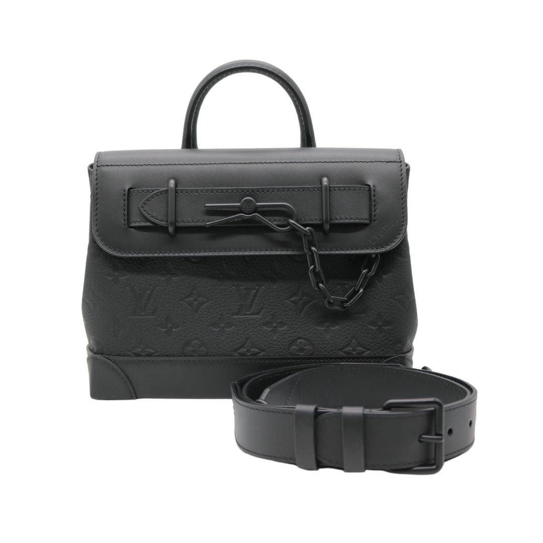 LOUIS VUITTON<br>【ルイヴィトン】<br>スティーマーPM<br>M24436<br>ブラック/モノグラムアンプラント<br>ブラック金具【未使用品】