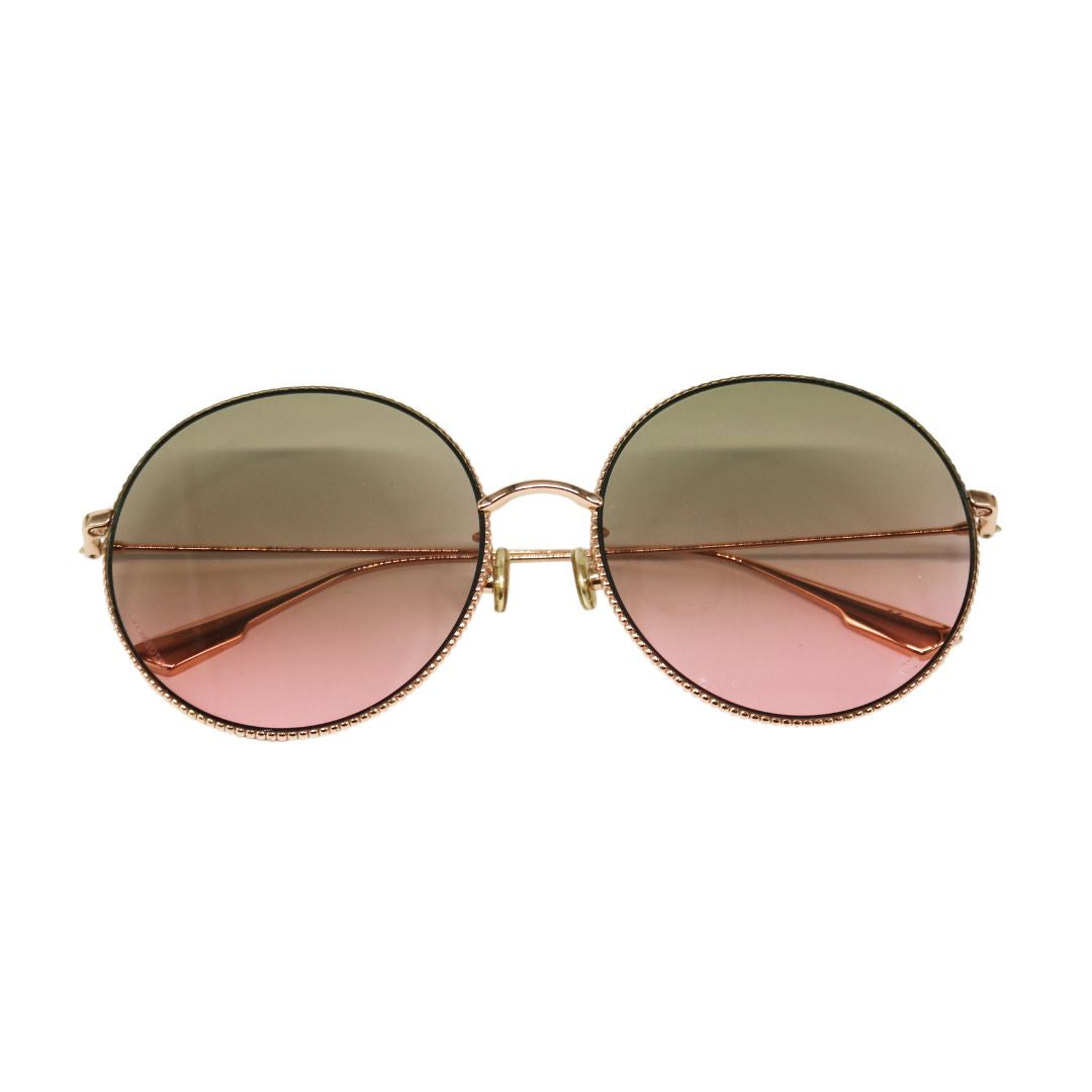 サングラス<br>メタル<br>グリーン/ピンクグラデーション<br>DIOR SOCIETY2F<br>【USED】