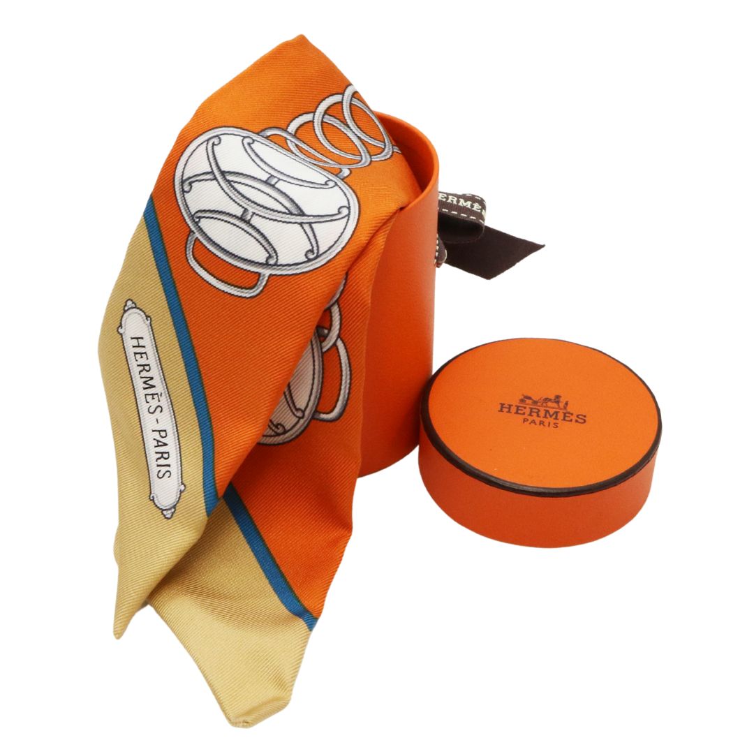 ツイリー リフトプロフィール<br>シルク100%<br>ポティロン/ベージュ/グリス<br>【未使用品】