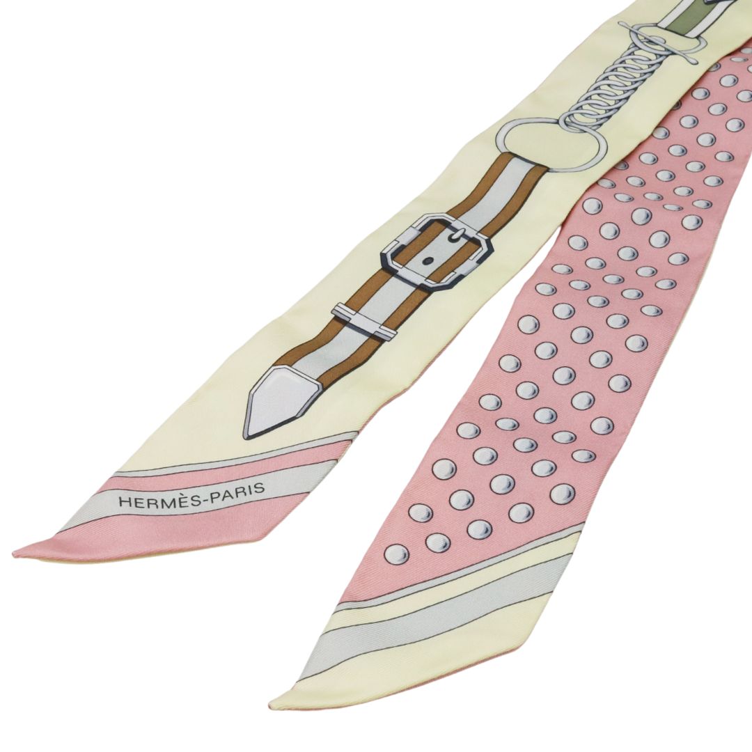 ツイリー グラン・トゥラララ<br>シルク100%<br>ローズプードル/ジョーヌベール/グリペール<br>【未使用品】