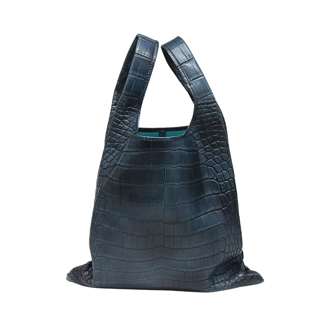 オリジナル<br>ハンドバッグ<br>ネイビー/エメラルドブルー<br>【NEW】