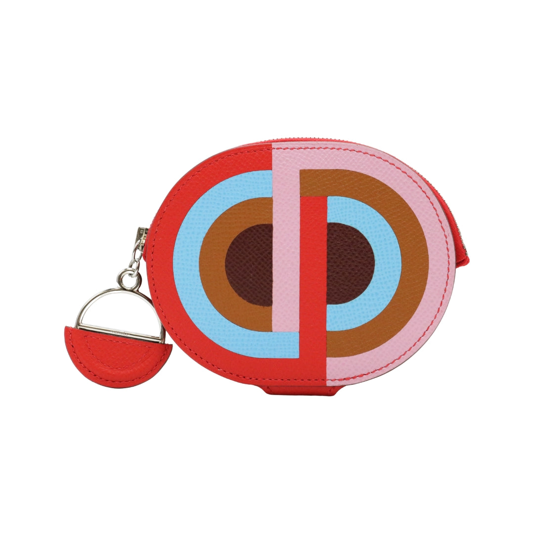 インザループ コインケース<br>ヴォーエプソン<br>レッド系/マルチカラー<br>シルバー金具<br>【NEW】