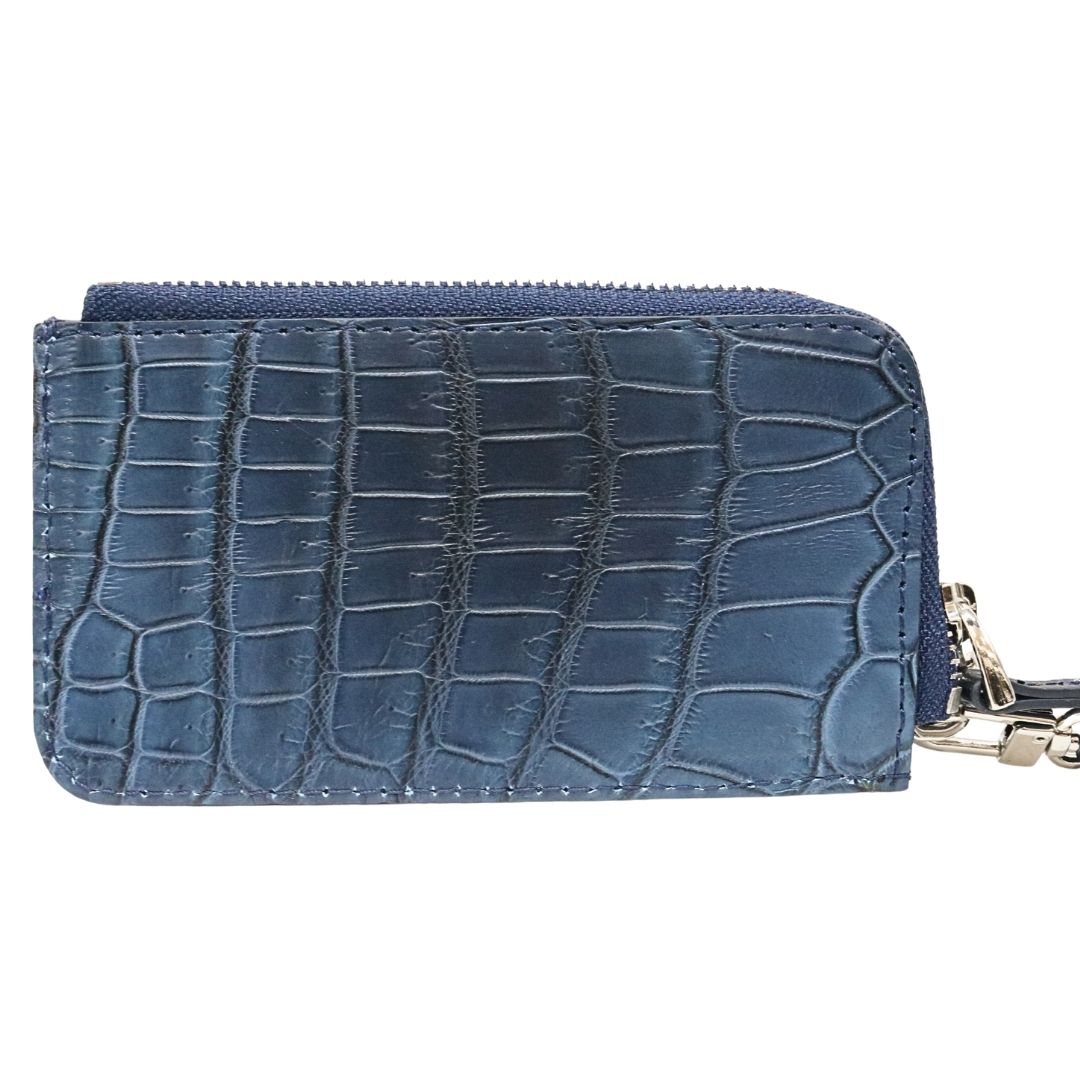 オリジナル<br>カードケース<br>ネイビー/シルバー金具<br>【NEW】