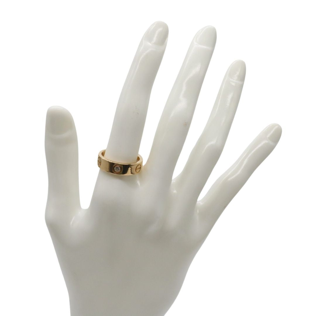 Cartier【カルティエ】<br>ラブリング 3Pダイヤ<br>K18YG<br>【USED】