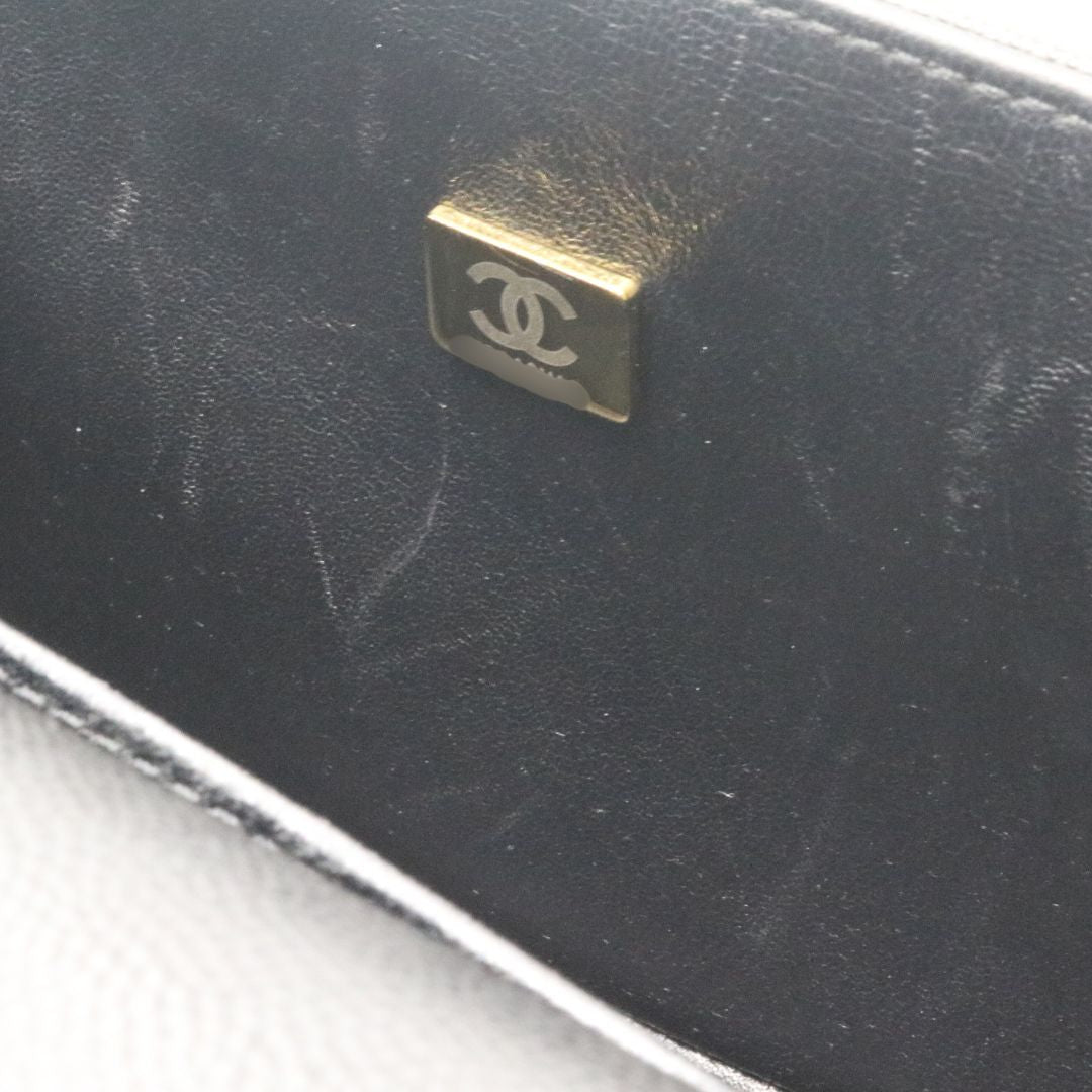 ボーイシャネル<br>チェーンショルダーバッグ<br>A67086<br>キャビアスキン<br>ブラック【USED】