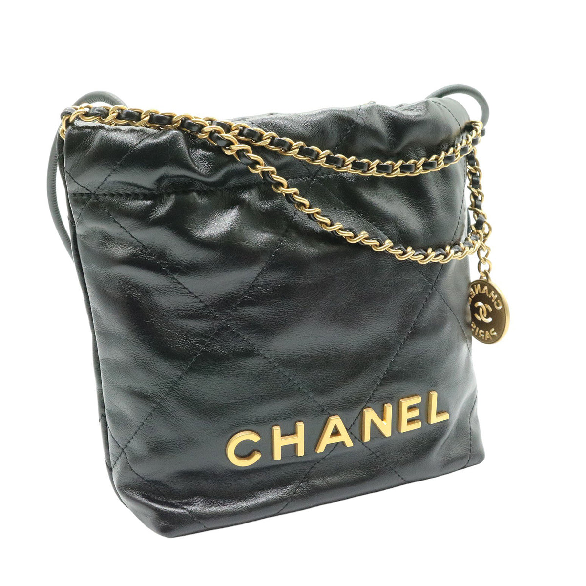 CHANEL【シャネル】<br>CHANEL 22 ミニ チェーン2wayバック<br>AS3980 B09859 94305<br>シャイニー カーフスキン【USED】