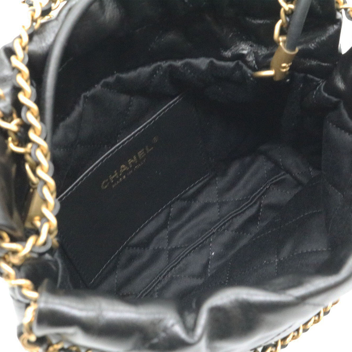 CHANEL【シャネル】<br>CHANEL 22 ミニ チェーン2wayバック<br>AS3980 B09859 94305<br>シャイニー カーフスキン【USED】