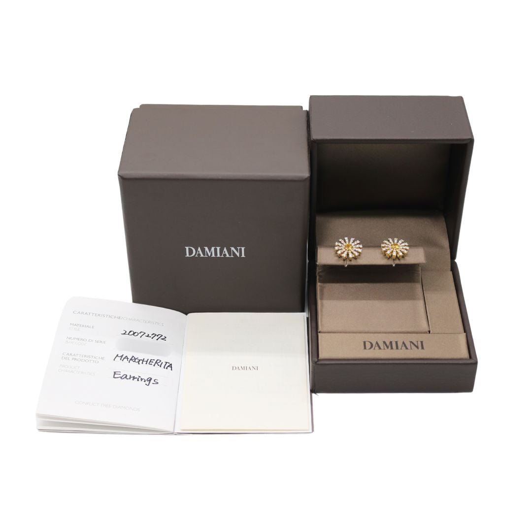DAMIANI【ダミアーニ】<br>MARGHERITA ピアス<br>K18YG/D0.85ct<br>20072772<br>【USED】