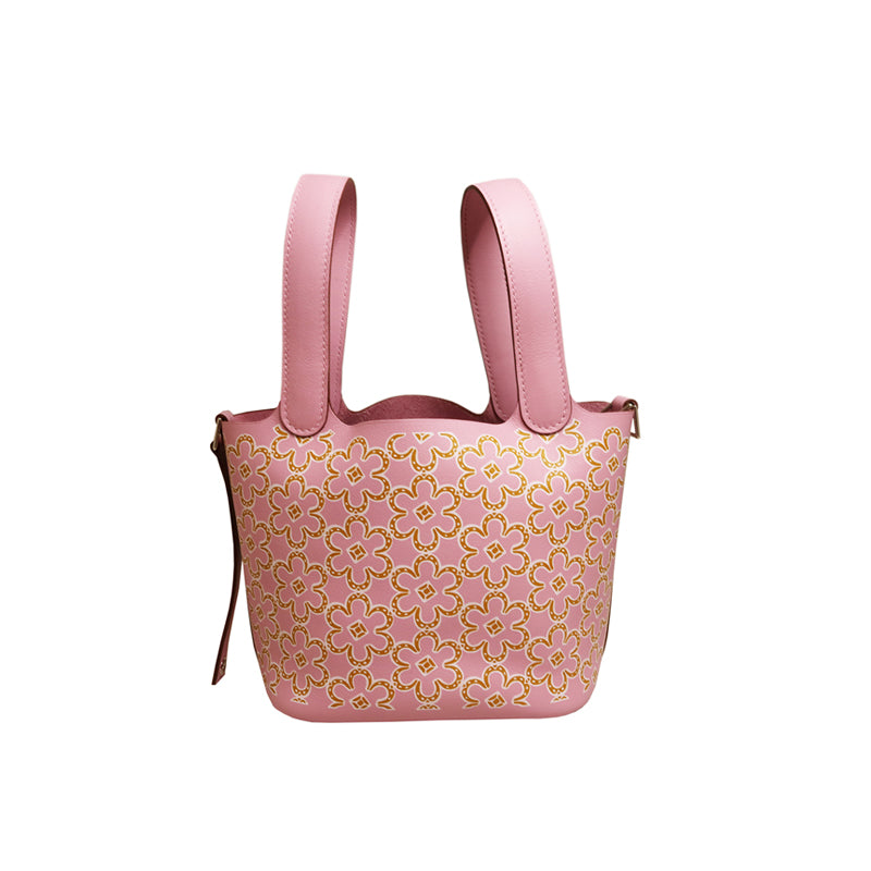 HERMES【エルメス】<br>スイフト<BR>ピコタンロック ミクロ<BR>ラッキーデイジー<br>モーヴシルベストル/キュイーブル<BR>ホワイト/SV金具<BR>【NEW】