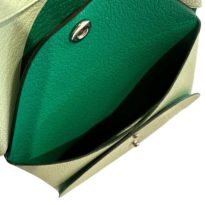 エルメス シェーブルミゾール カルヴィ デュオ ヴェールフィズ×ミント/SV金具【NEW】