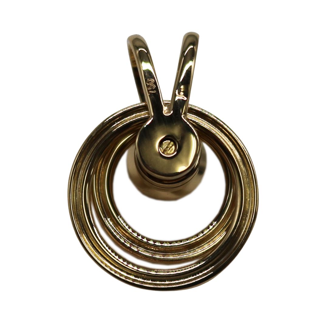 K18YG<br>サークルスウィング<br>ペンダントトップ<br>【未使用品】