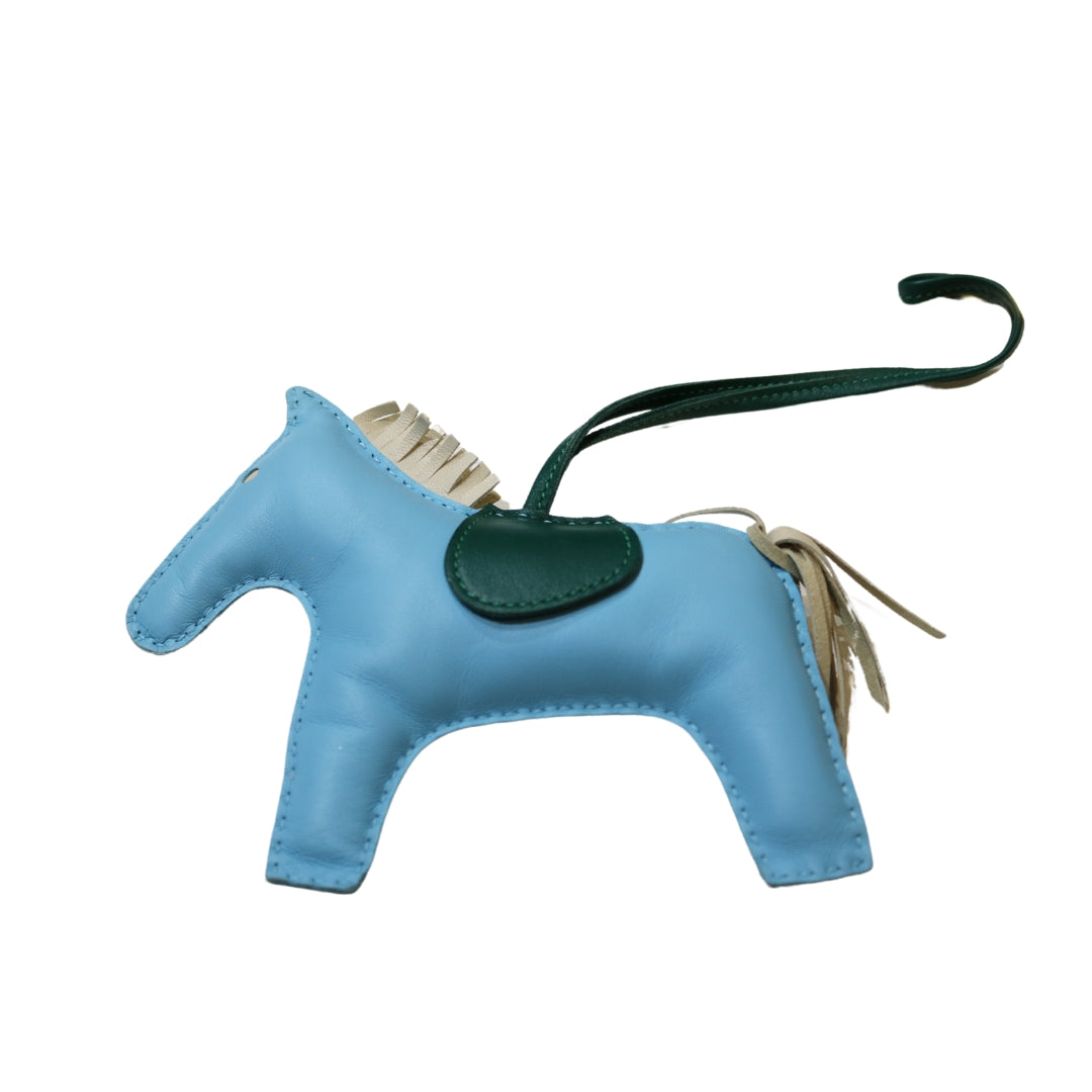 HERMES【エルメス】<br>アニョーミロ<BR>ロデオGM<BR>バッグチャーム<BR> セレスト【USED】