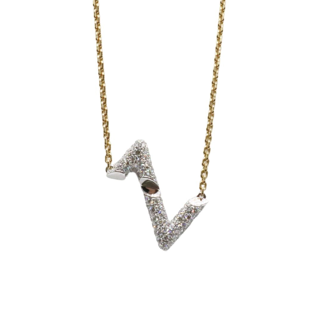 LOUIS VUITTON【ルイヴィトン】<br>ヴォルト アップサイド ダウン<br>K18YG K18WG ダイヤモンド<br>Q93810<br>【USED】