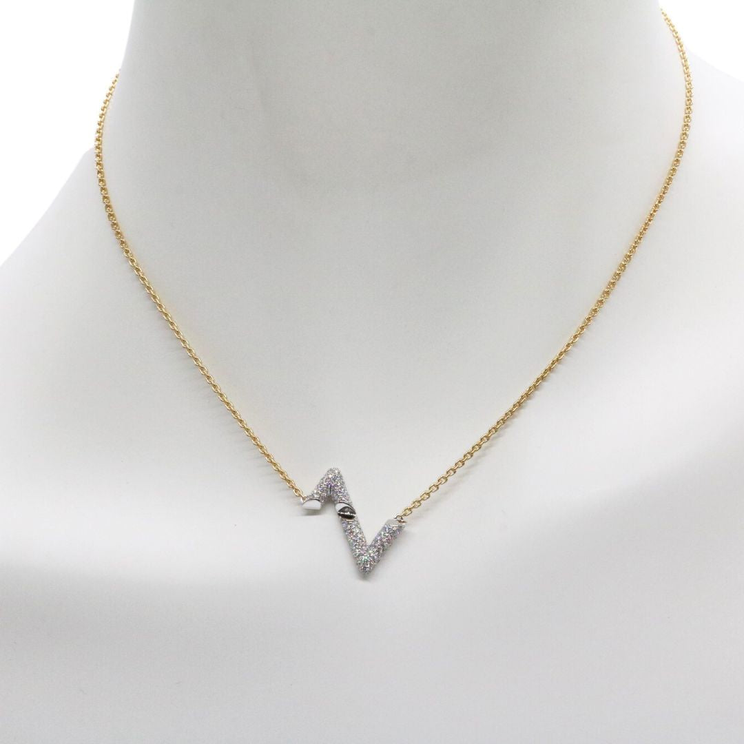 LOUIS VUITTON【ルイヴィトン】<br>ヴォルト アップサイド ダウン<br>K18YG K18WG ダイヤモンド<br>Q93810<br>【USED】