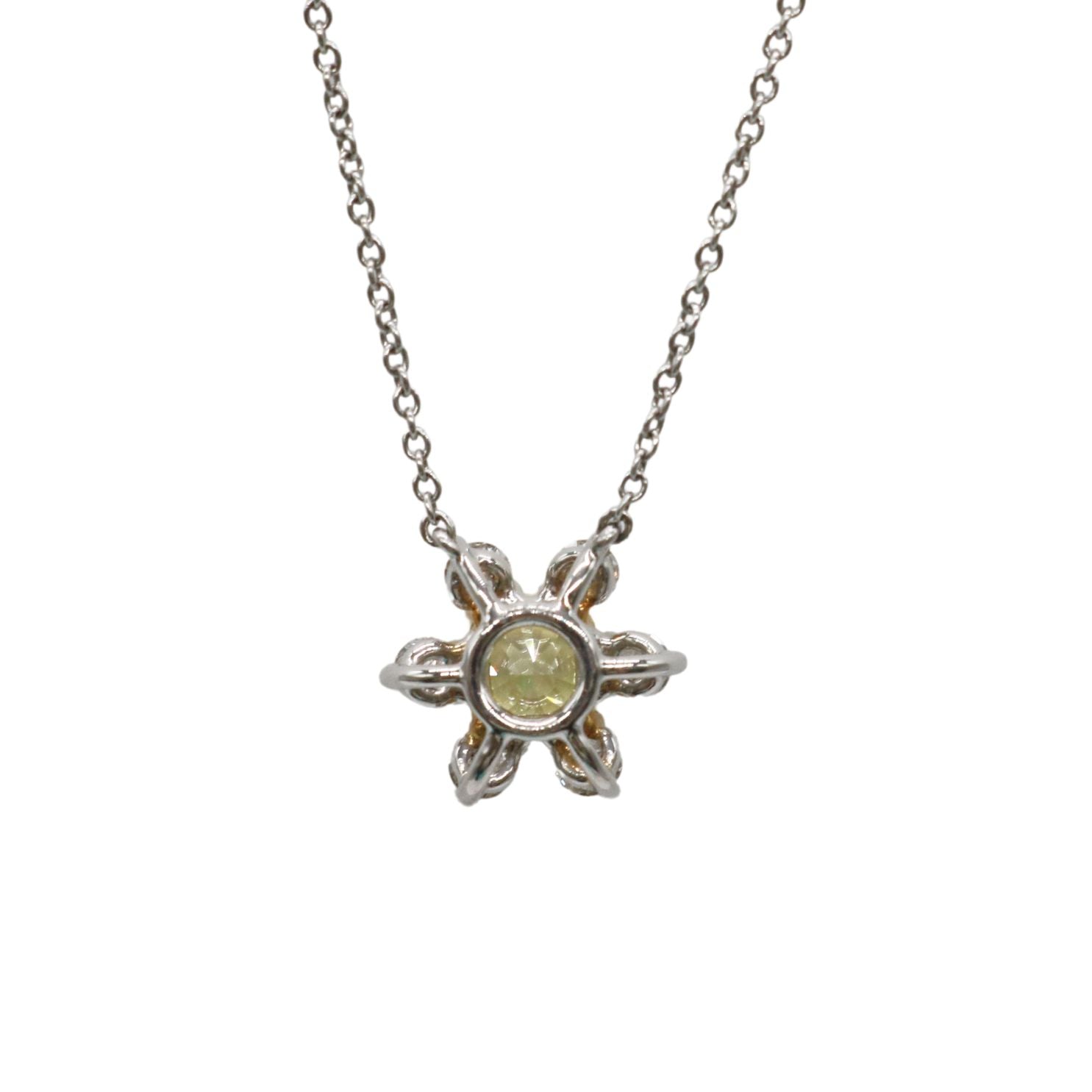 Tiffany&Co.【ティファニー】<br>バターカップ ペンダント<br>K18/PT950/D0.71ct<br>44388271<br>【USED】