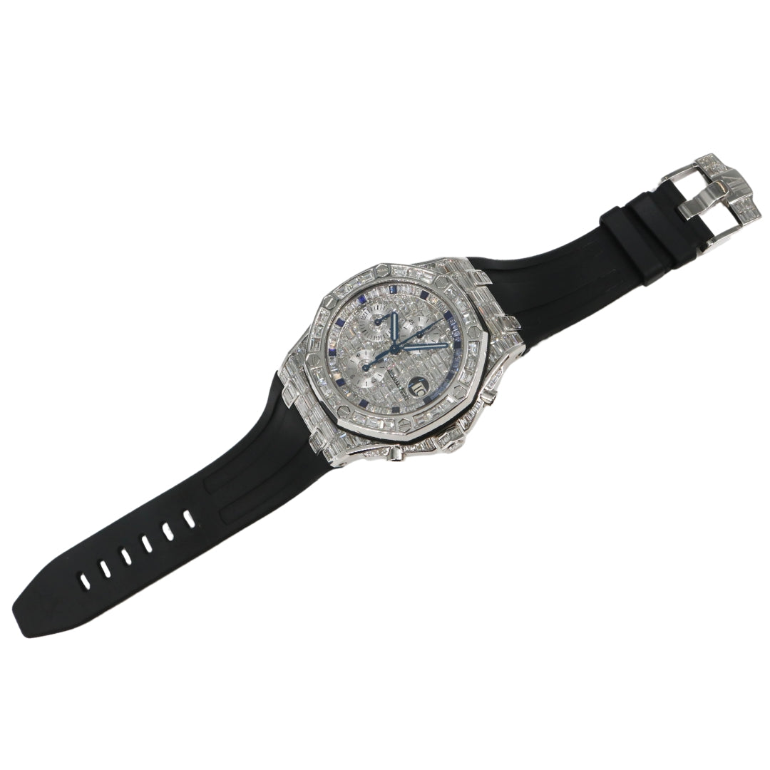 ロイヤルオーク オフショア<br>クロノグラフ<br>アフターバケットダイヤモンド<br>【USED】