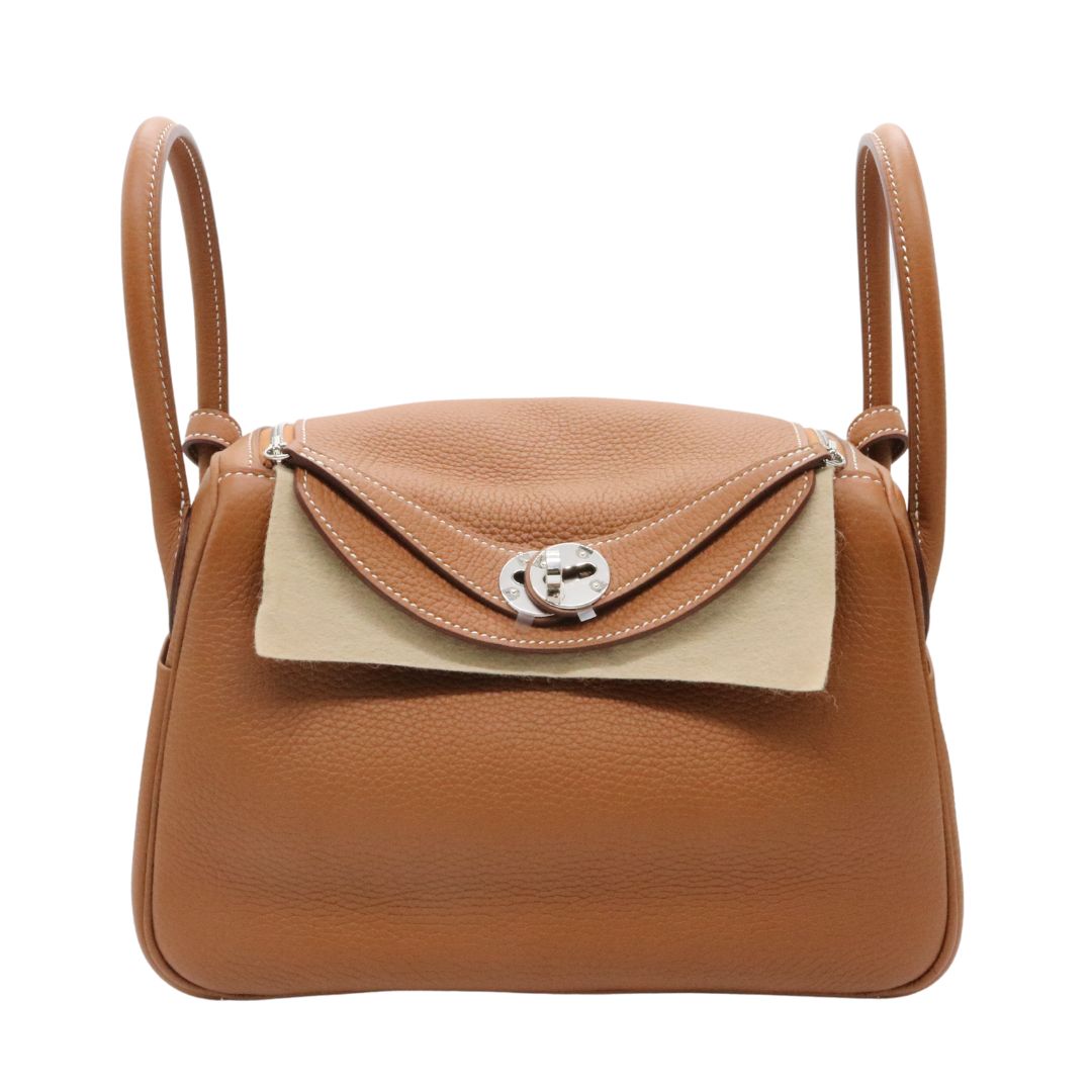 HERMES【エルメス】リンディ 26 トリヨンクレマンス ゴールド/シルバー 