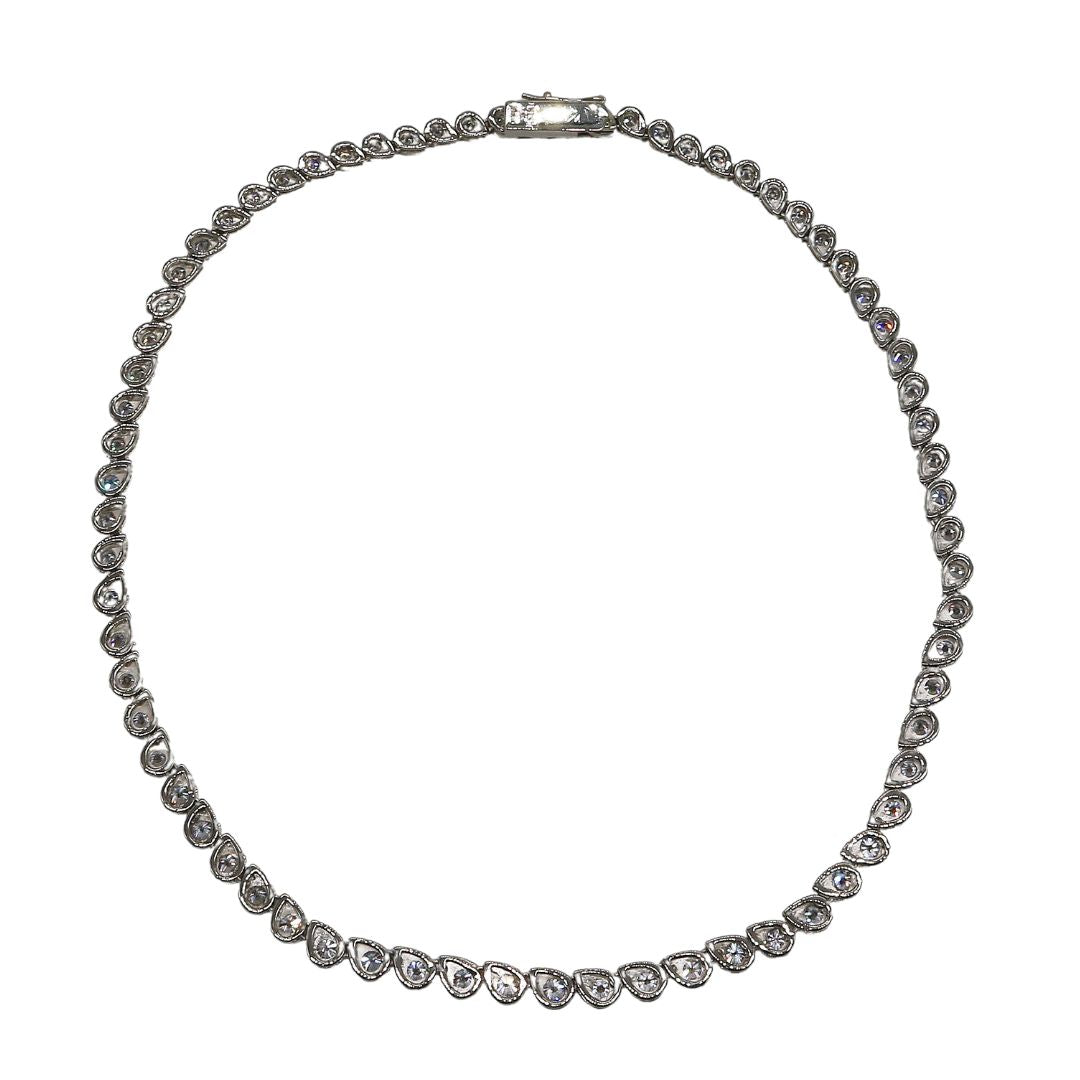 PT900/D10.28ct<br>ダイヤモンド テニスネックレス<br>【未使用品】