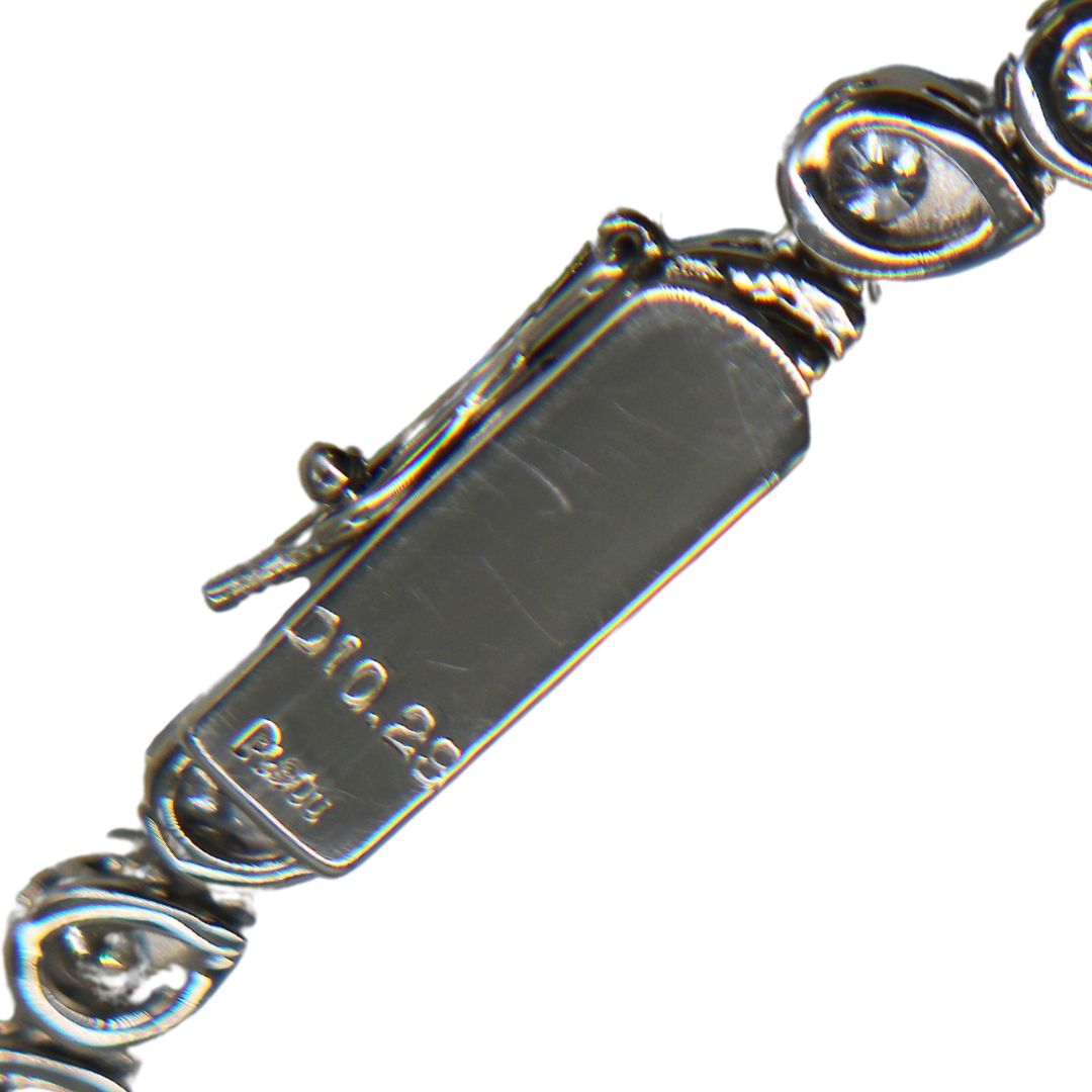 PT900/D10.28ct<br>ダイヤモンド テニスネックレス<br>【未使用品】