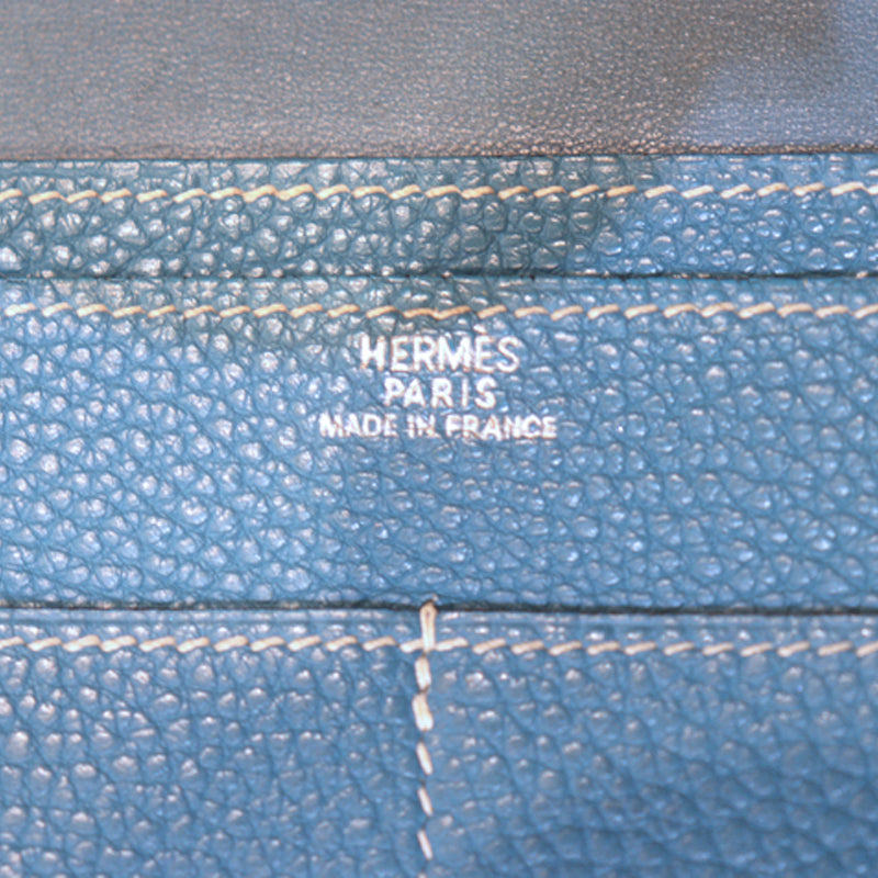 HERMES【エルメス】<br>トゴ<BR>ドゴンGM <BR>ブルージーン/SV金具<BR>【USED】