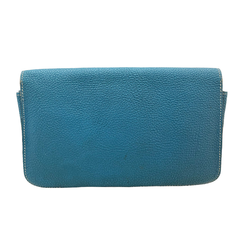 HERMES【エルメス】<br>トゴ<BR>ドゴンGM <BR>ブルージーン/SV金具<BR>【USED】