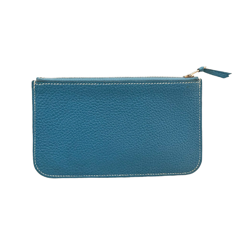 HERMES【エルメス】<br>トゴ<BR>ドゴンGM <BR>ブルージーン/SV金具<BR>【USED】