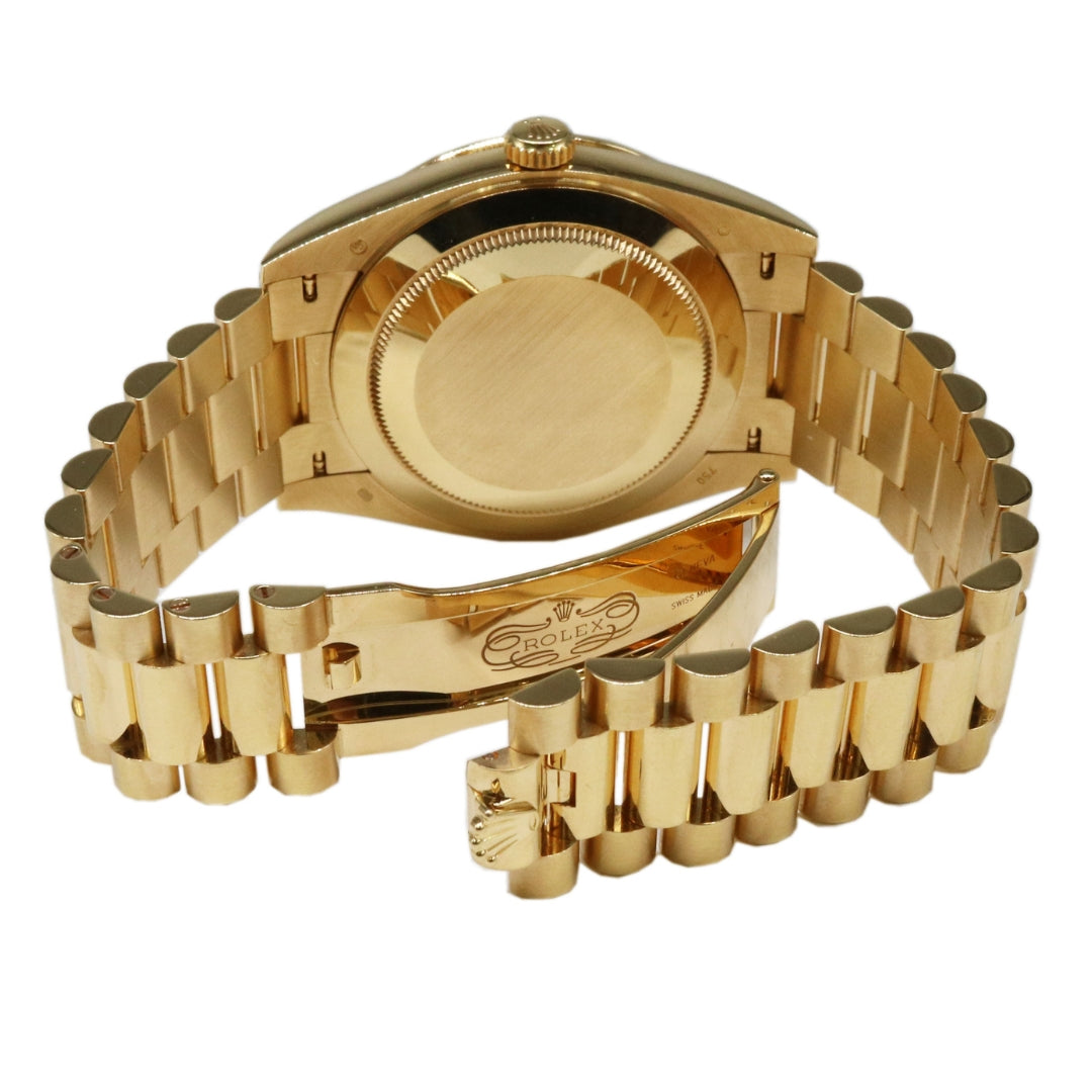 ROLEX【ロレックス】<br>デイデイト40<br>アフターダイヤモンド<br>228348RBR/ランダム<br>【USED】
