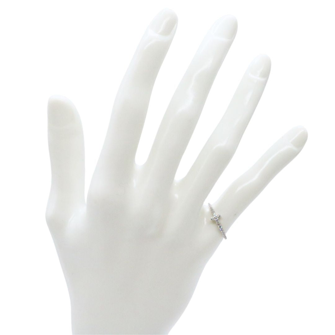 Tiffany&Co.【ティファニー】<br>ダイヤモンド ワイヤー バンドリング<br>K18WG<br>60148895<br>【USED】