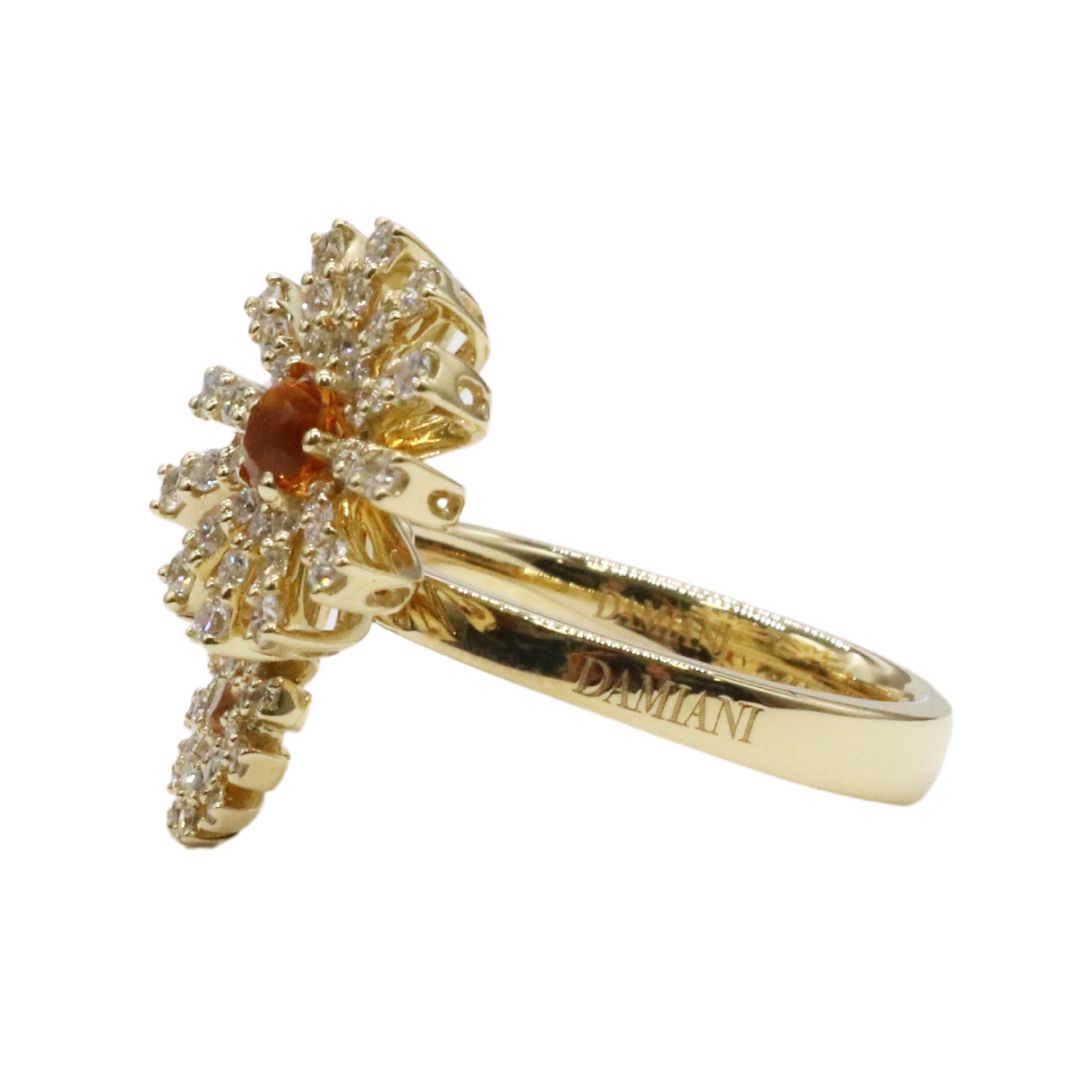 DAMIANI【ダミアーニ】<br>MARGHERITA リング<br>K18YG ダイヤモンド シトリン<br>20092056<br>【USED】