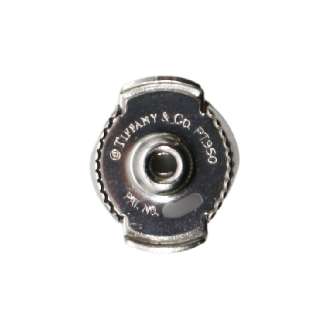ペーパーフラワーピアス<br>PT950<br>【USED】