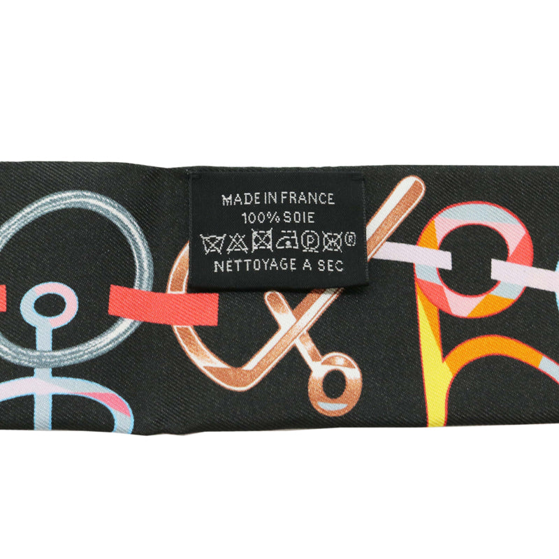 エルメス ツイリー ドレ バックル シルク ブラック【新品】