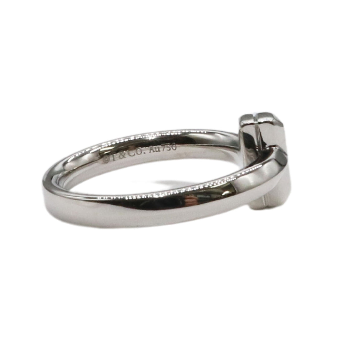 Tiffany&Co.【ティファニー】<br>ダイヤモンド Tワン リング<br>K18WG<br>67795555<br>【USED】