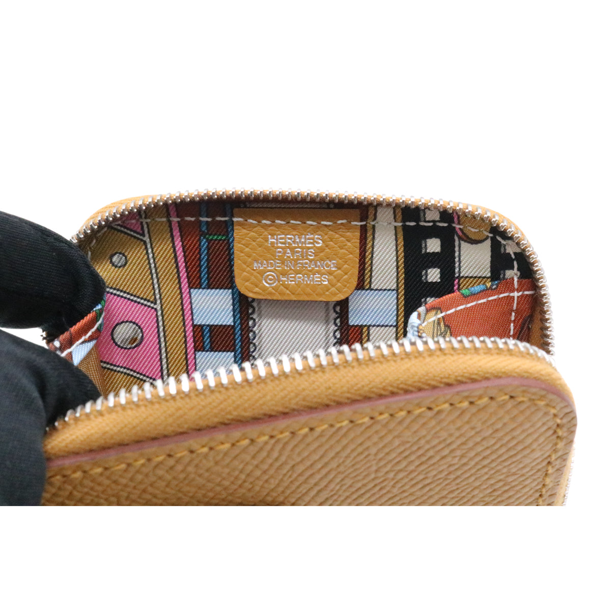 HERMES【エルメス】<br>アザップ シルクイン<br>コンパクト ミニ<br>ヴォーエプソン/シルク<br>セサミ/SV金具【NEW】