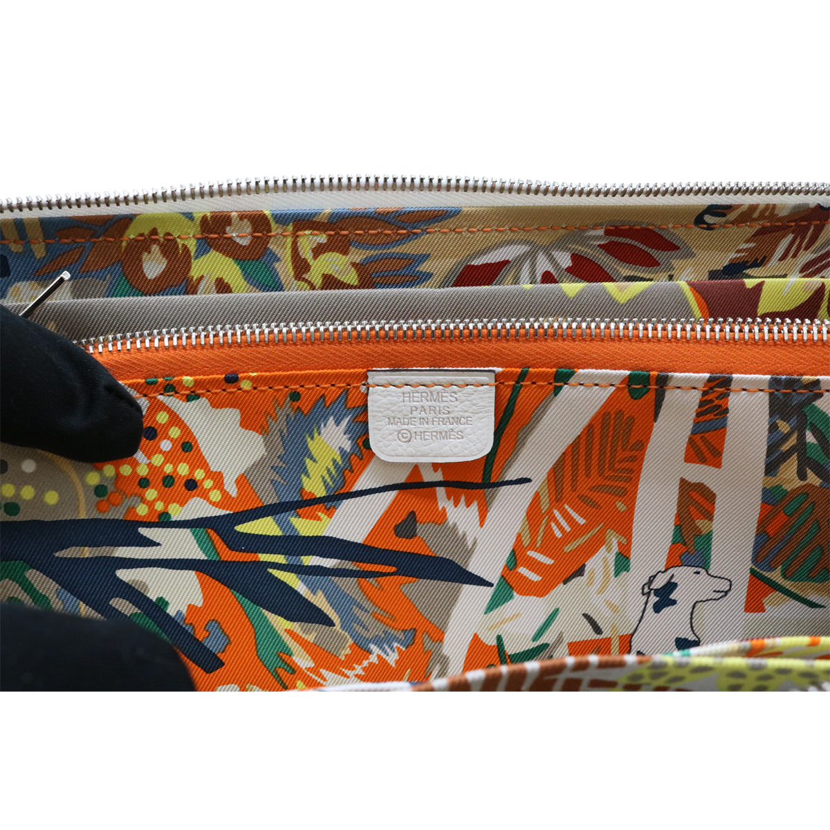 HERMES【エルメス】<br>アザップ シルクイン ロング<br>エバーカラー/シルク<br>ニューホワイト/SV金具【NEW】
