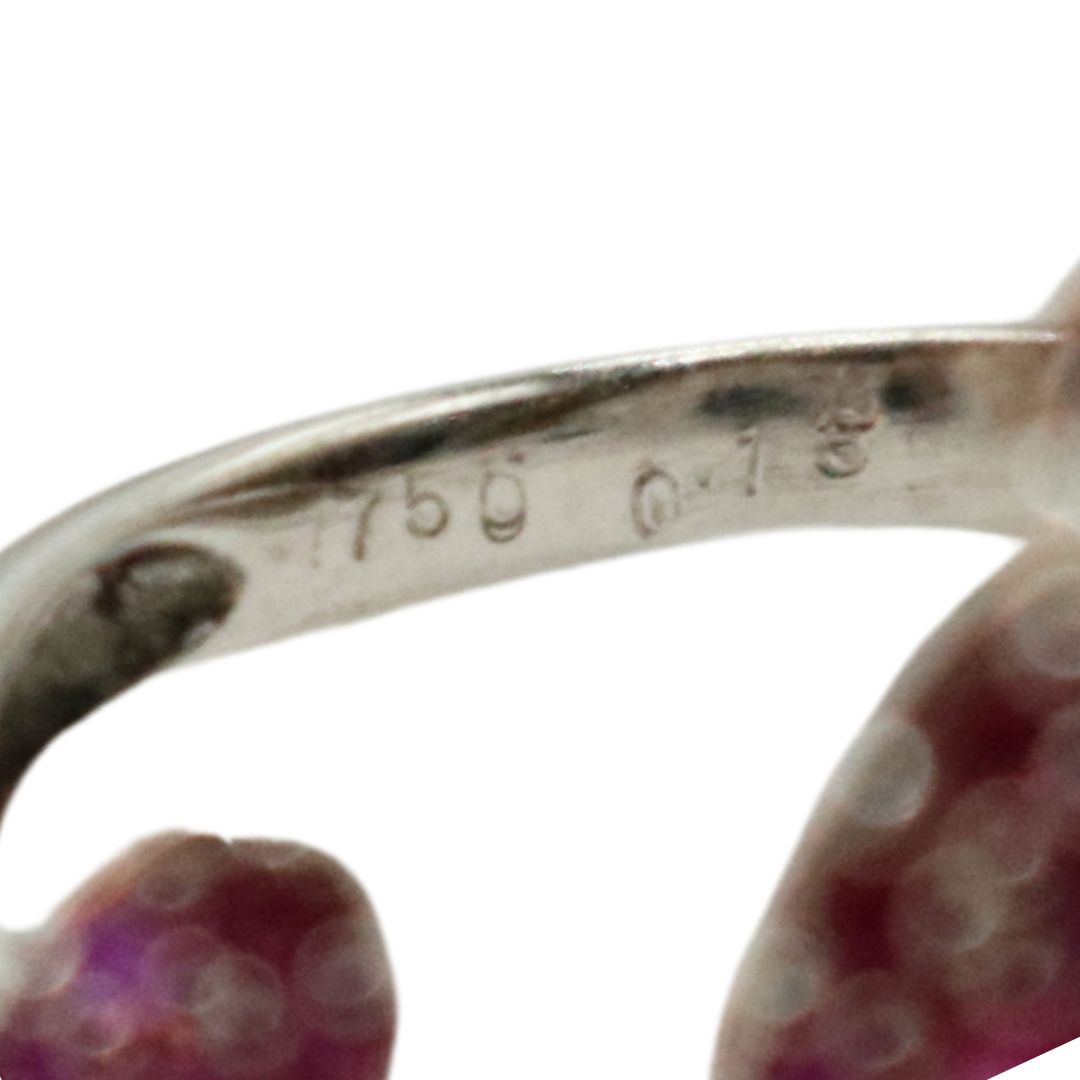 ORIGINAL JEWELRY<br>【オリジナルジュエリー】<br>K18WG/D0.13 R1.25<br>バタフライリング<br>【NEW】