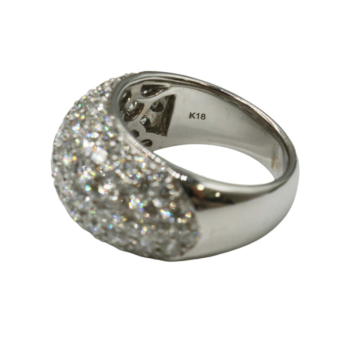 K18WG/D4.08ct<br>ダイヤモンド パヴェリング<br>【NEW】