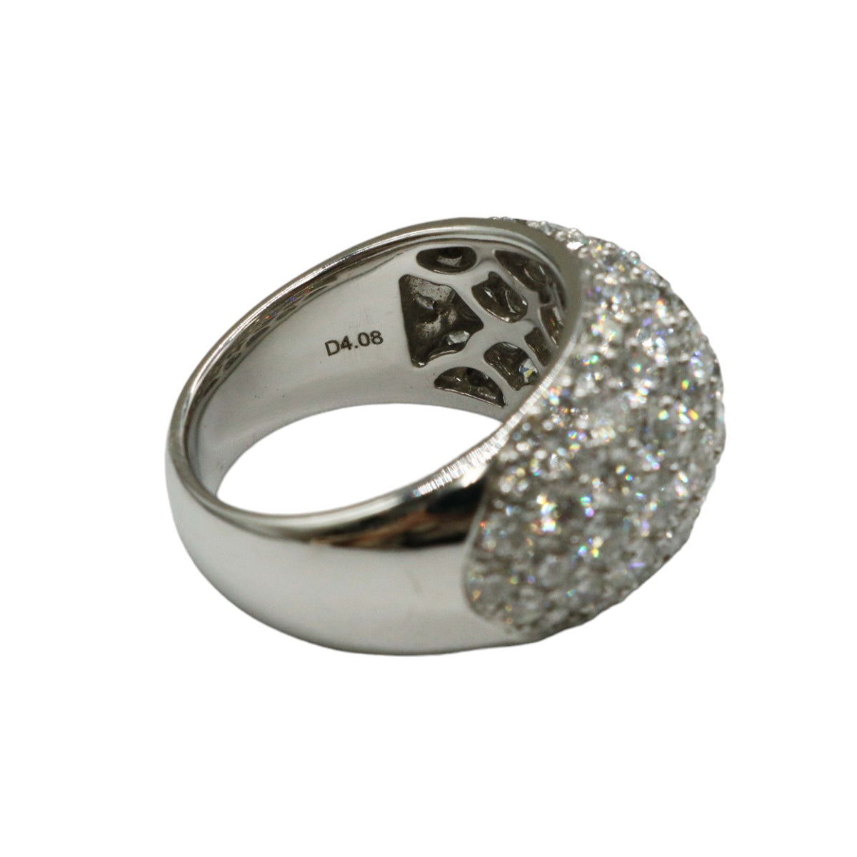 K18WG/D4.08ct<br>ダイヤモンド パヴェリング<br>【NEW】