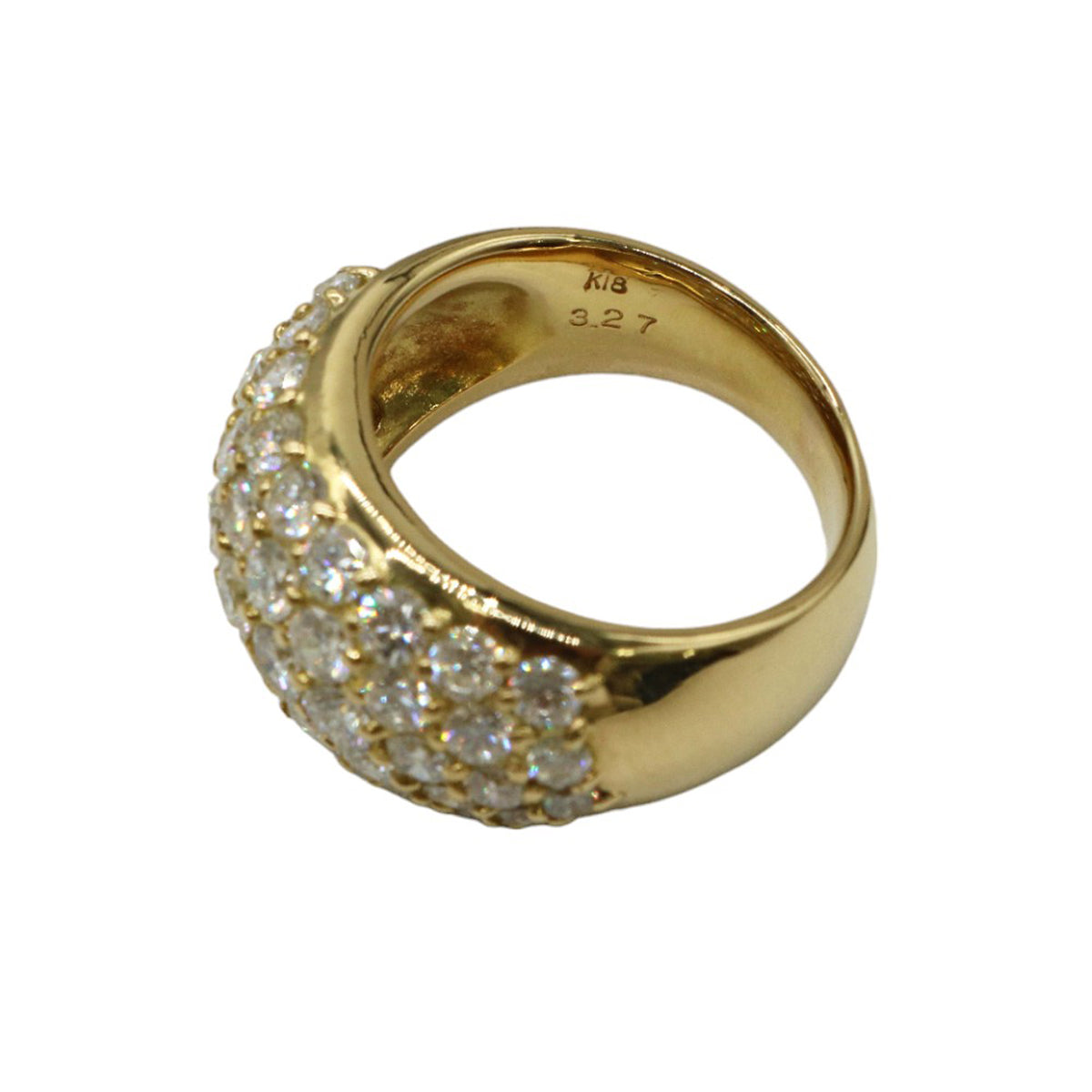 K18YG/D3.27ct <br>ダイヤモンド パヴェリング<br>【NEW】