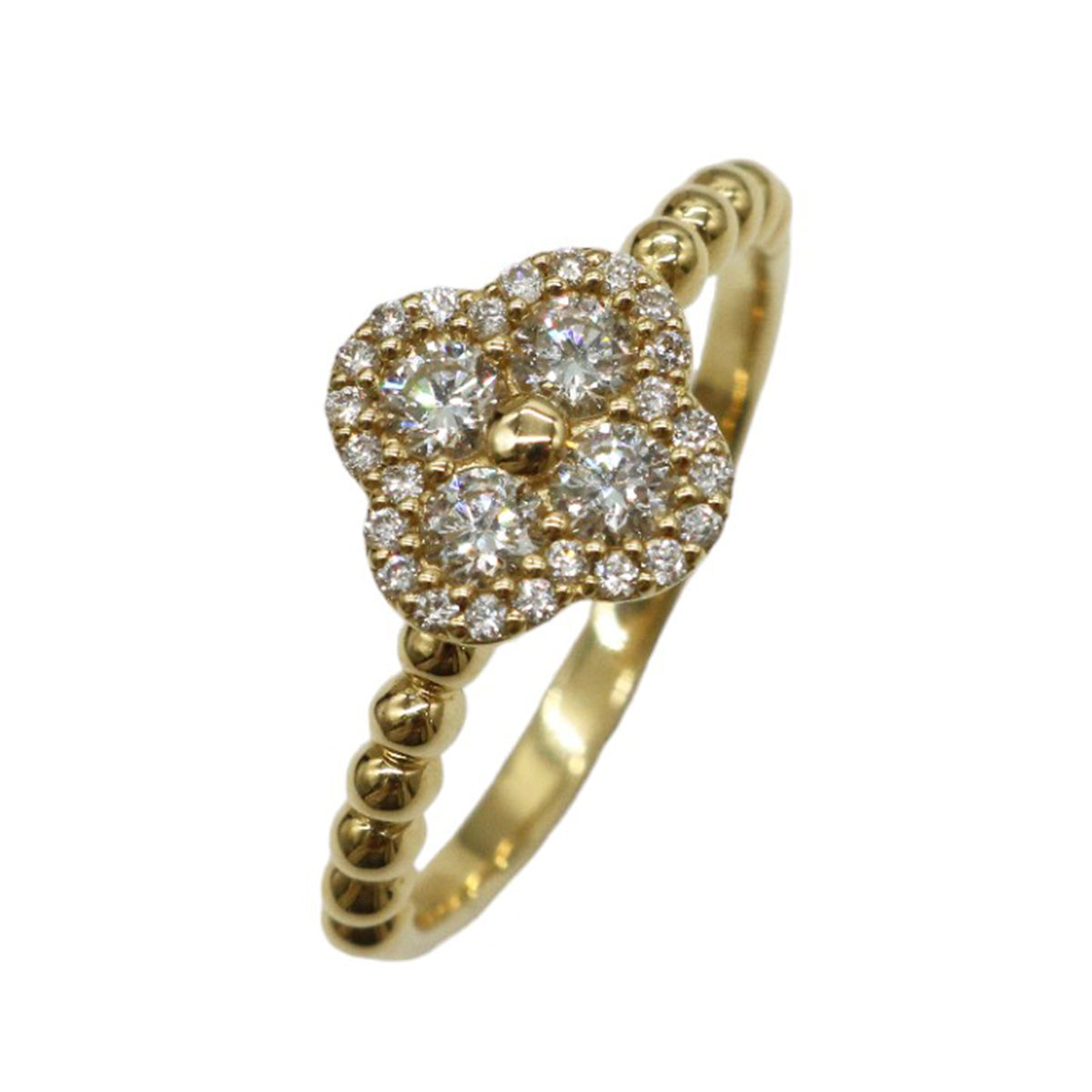 K18YG/D0.40ct<br>フラワーダイヤモンド リング<br>【NEW】