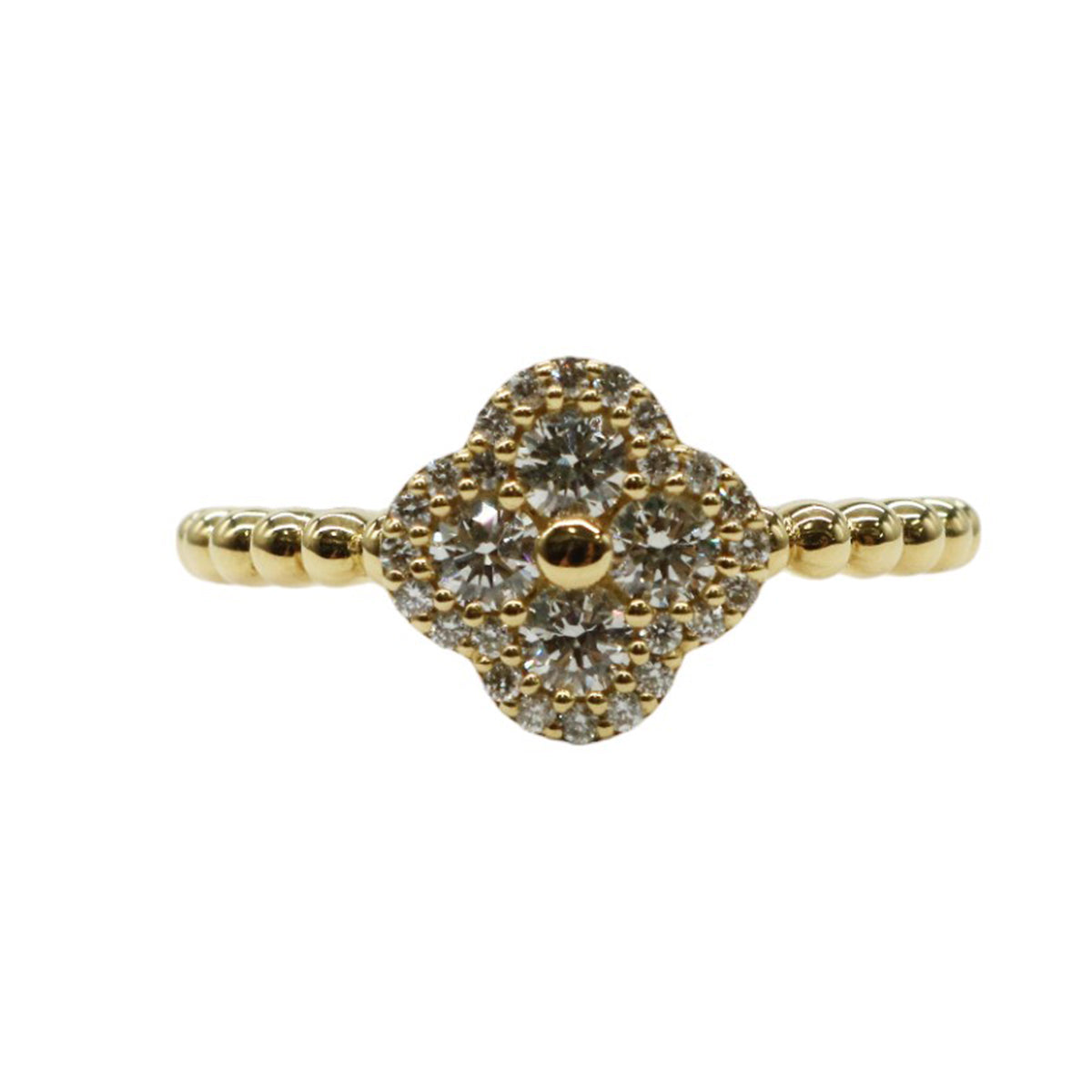 K18YG/D0.40ct<br>フラワーダイヤモンド リング<br>【NEW】