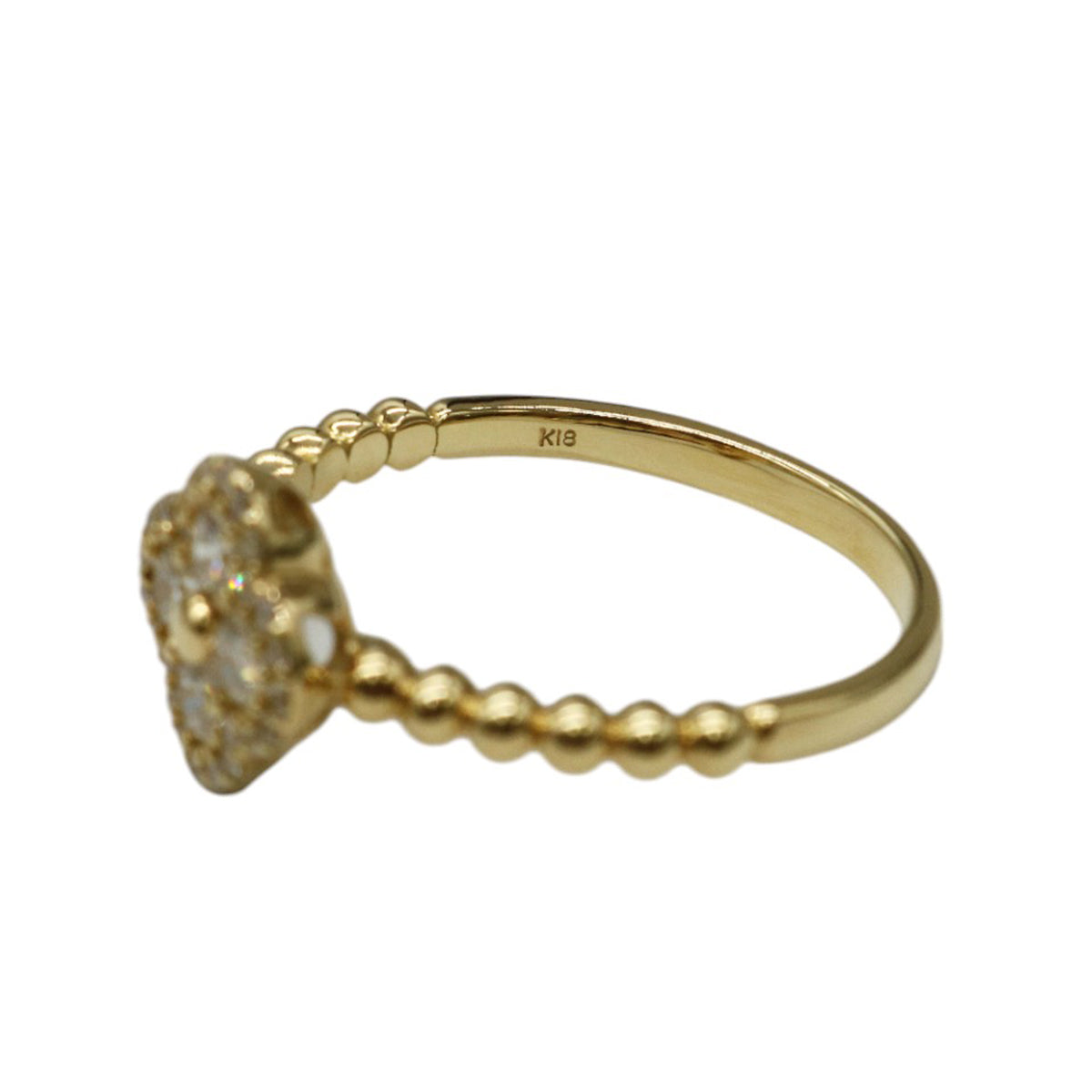 K18YG/D0.40ct<br>フラワーダイヤモンド リング<br>【NEW】