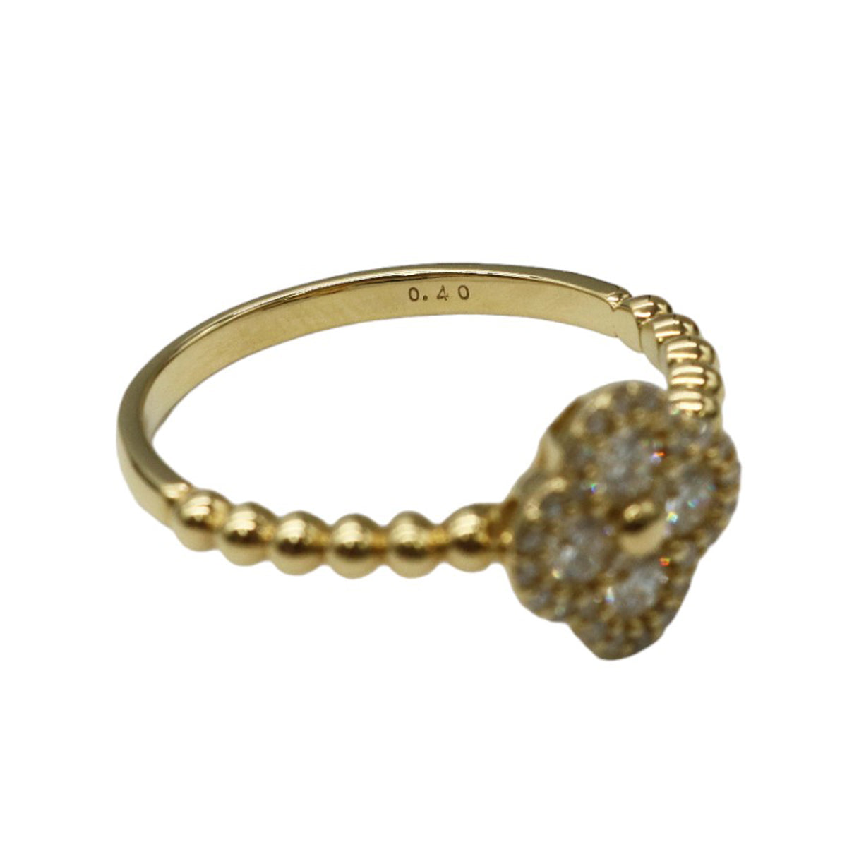 K18YG/D0.40ct<br>フラワーダイヤモンド リング<br>【NEW】