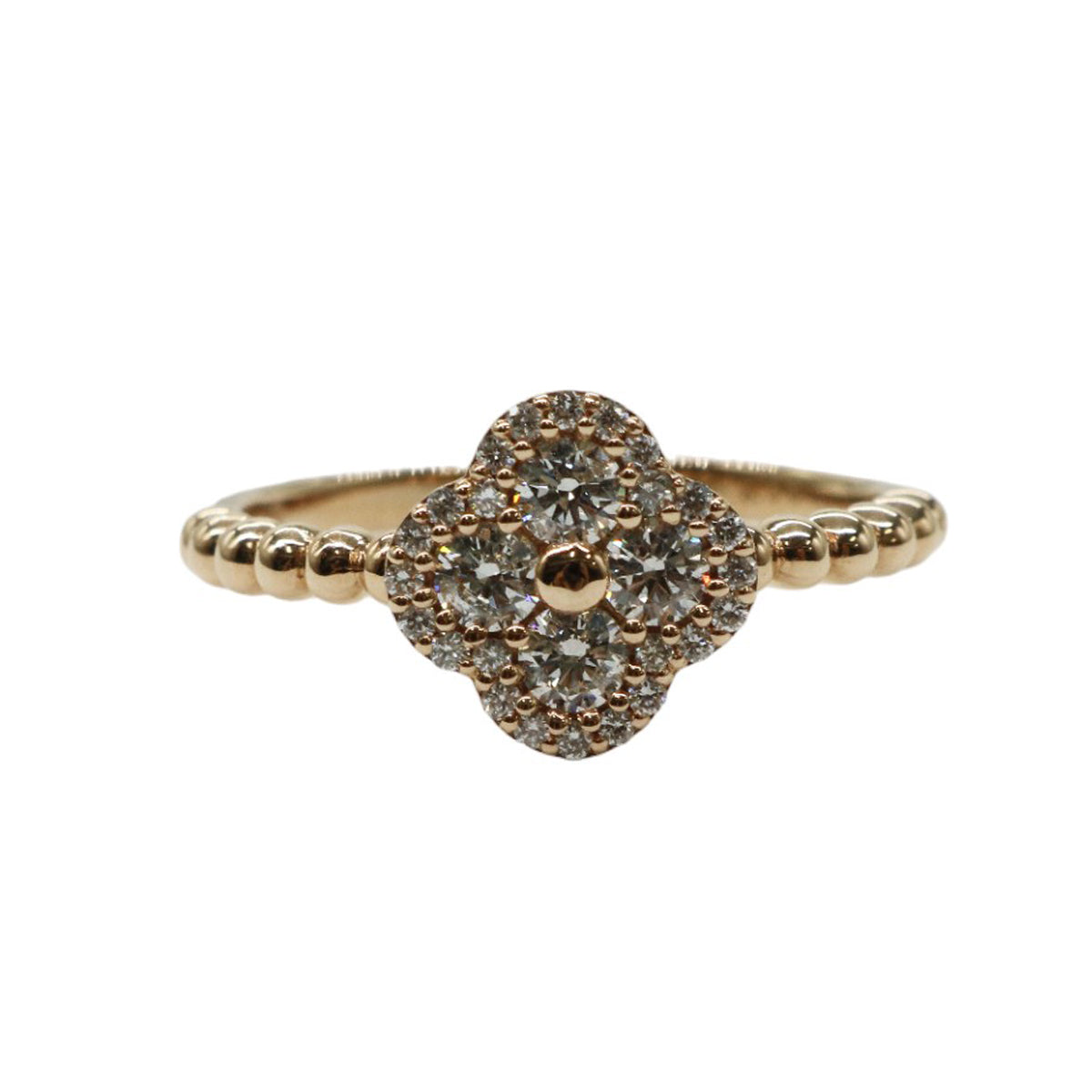 K18PG/D0.40ct <br>フラワーダイヤモンド リング<br>【NEW】