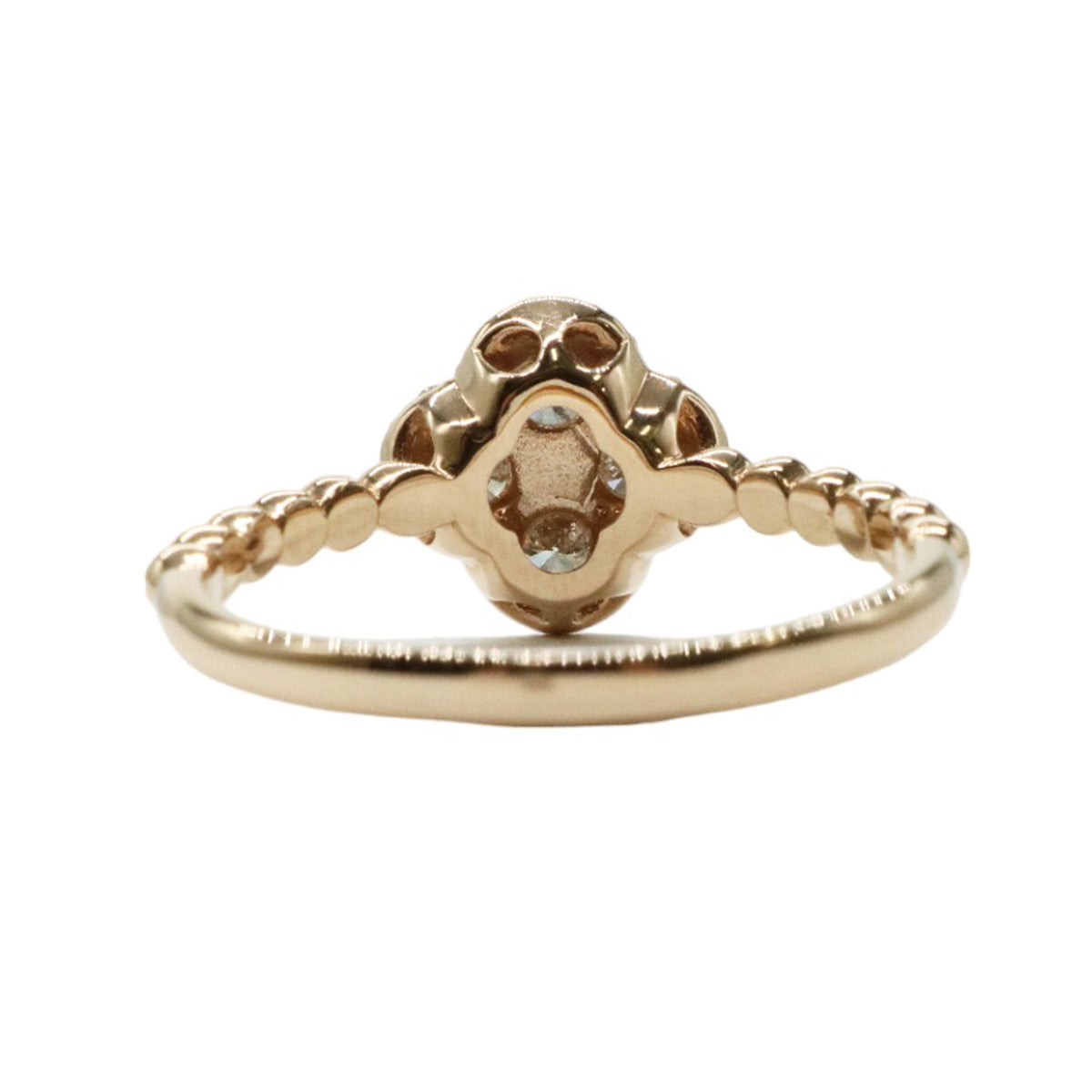 K18PG/D0.40ct <br>フラワーダイヤモンド リング<br>【NEW】