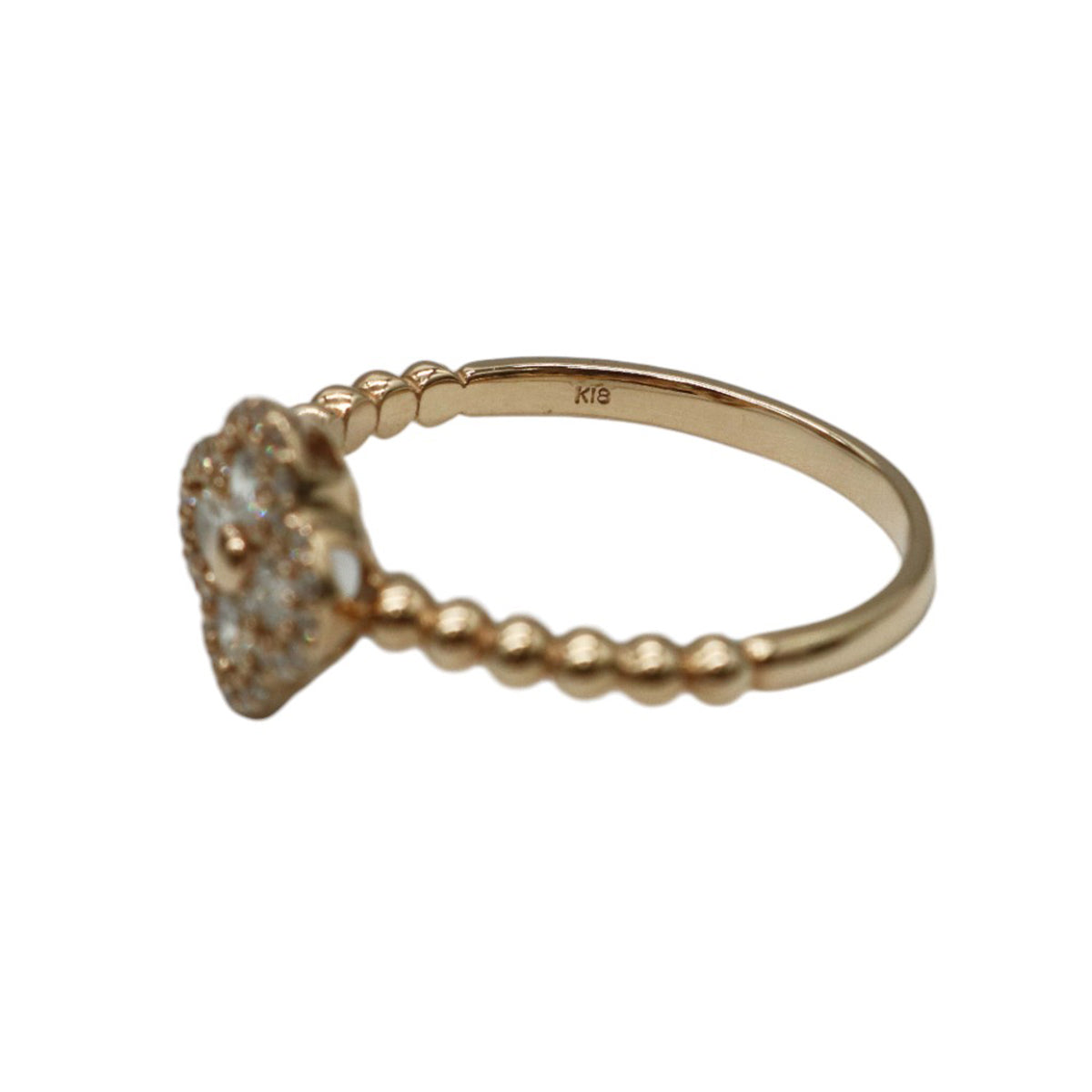 K18PG/D0.40ct <br>フラワーダイヤモンド リング<br>【NEW】