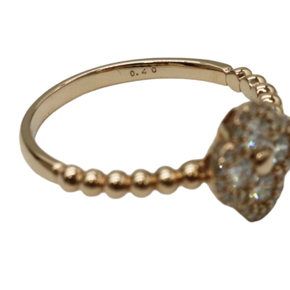 K18PG/D0.40ct <br>フラワーダイヤモンド リング<br>【NEW】